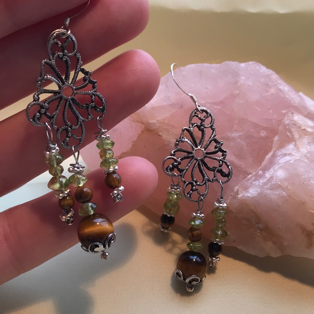 Peridot earrings